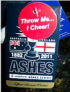 CRICKET BALL ASHES WITH FULL CHEERING SOUND AUSTRALIA GREAT ALL AGES SPECIAL BARGAIN SUPER SOFT